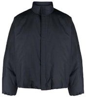 Jil Sander Loose Fit Stand Collar Zip-Up Jacket in Black J22AF0104J46077-404 Jil Sander Loose Fit Stand Collar Zip-Up Jacket in Black J22AF0104J46077-404