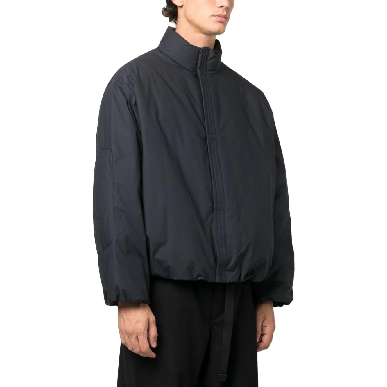 Purchase Jil Sander Loose Fit Stand Collar Zip-Up Jacket in Black J22AF0104J46077-404