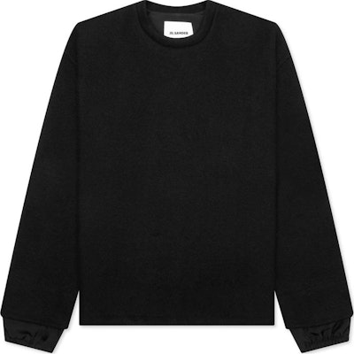JIL SANDER Men’s Black Solid Slim-Fit Crewneck Pullover Sweatshirt. J22GU0113J20056001 Order JIL SANDER Men’s Black Solid Slim-Fit Crewneck Pullover Sweatshirt. J22GU0113J20056001