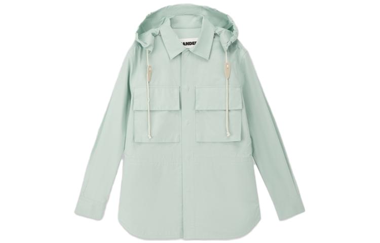 JIL SANDER Mint Green Oversized Long Sleeve Jacket J47BN0102J45039-MINT