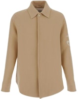 JIL SANDER Patterned Printed Point Collar Long Sleeve Jacket Khaki J47BN012-6J40031-233 JIL SANDER Patterned Printed Point Collar Long Sleeve Jacket Khaki J47BN012-6J40031-233