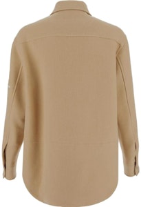 JIL SANDER Jaket Cetak Corak Kolar Point Lengan Panjang Khaki J47BN012-6J40031-233 Lookbook JIL SANDER Jaket Cetak Corak Kolar Point Lengan Panjang Khaki J47BN012-6J40031-233