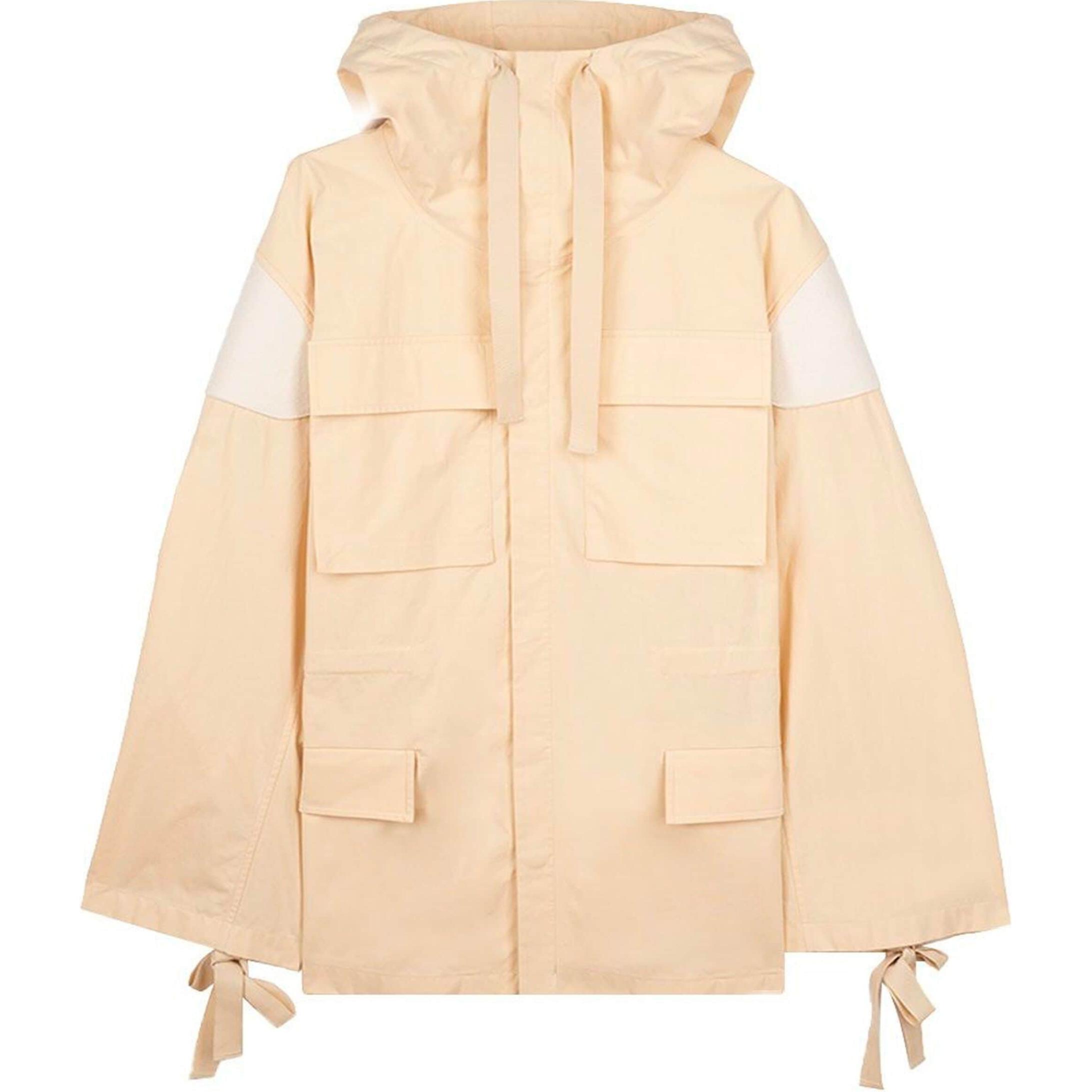 Jil Sander Relaxed Fit Colorblock Hooded Jacket - Champagne J22BN0151JTN239-CHAMPAGNE