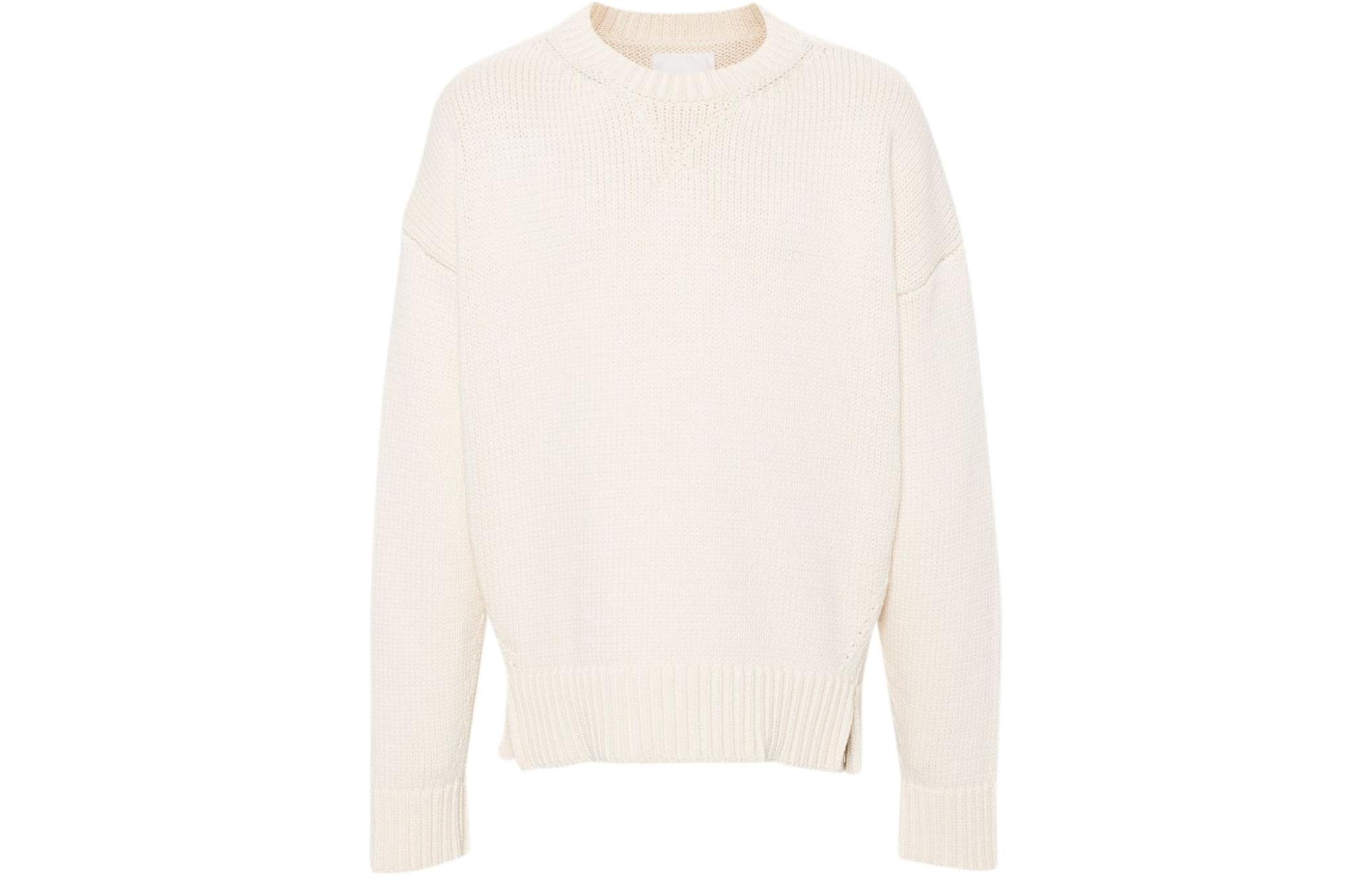 Jil Sander Ribbed Crewneck Oversized Sweatshirt Light Beige J21GP0143J15420-BEIGE