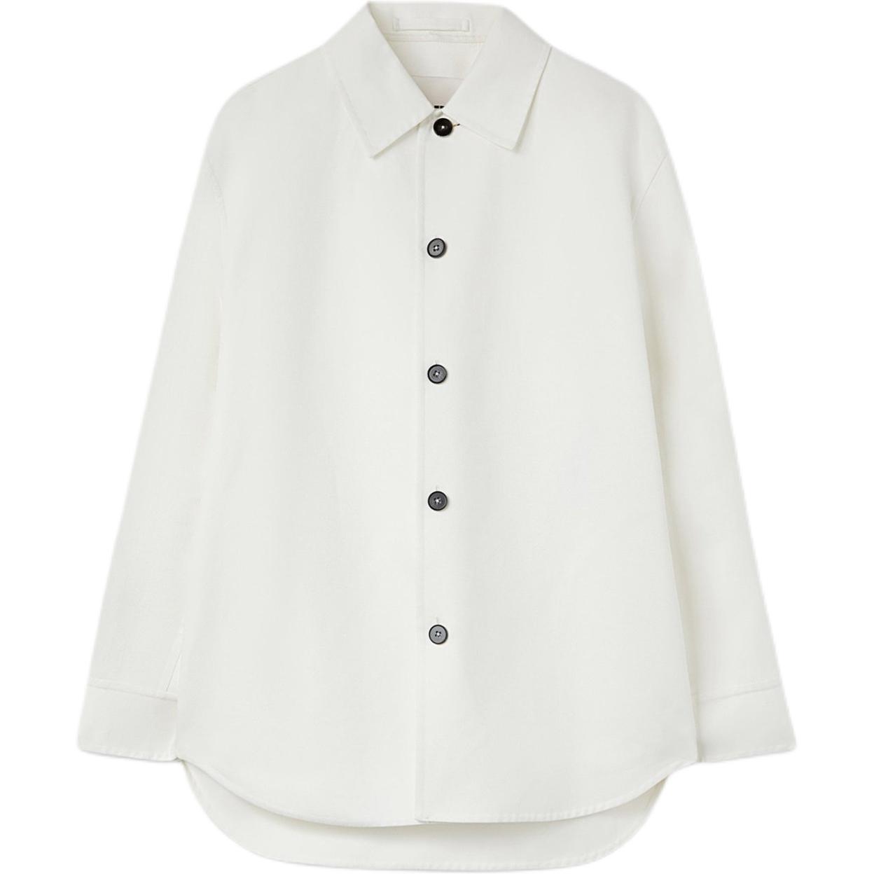 Jil Sander Single-Breasted Slim-Fit Long Sleeve Jacket White J23BN0006J45216109