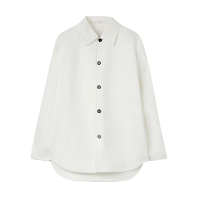 Jil Sander Single-Breasted Slim-Fit Long Sleeve Jacket White J23BN0006J45216109
