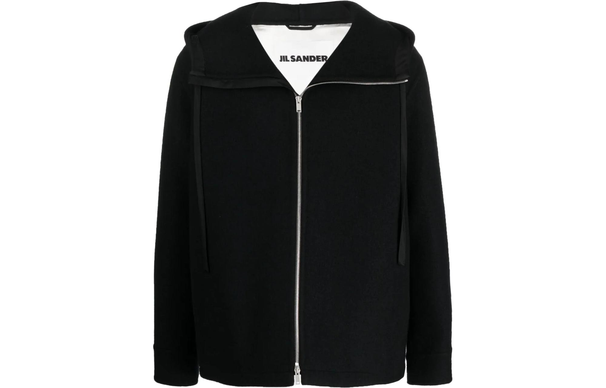 JIL SANDER Slim Fit Metallic Zip-Up Hoodie Jacket J23BN0102J40020001