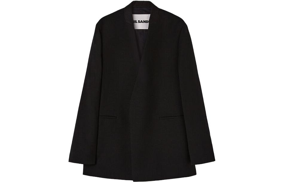 JIL SANDER Solid Cardigan Jacket Black J21BN001-1J40001-001
