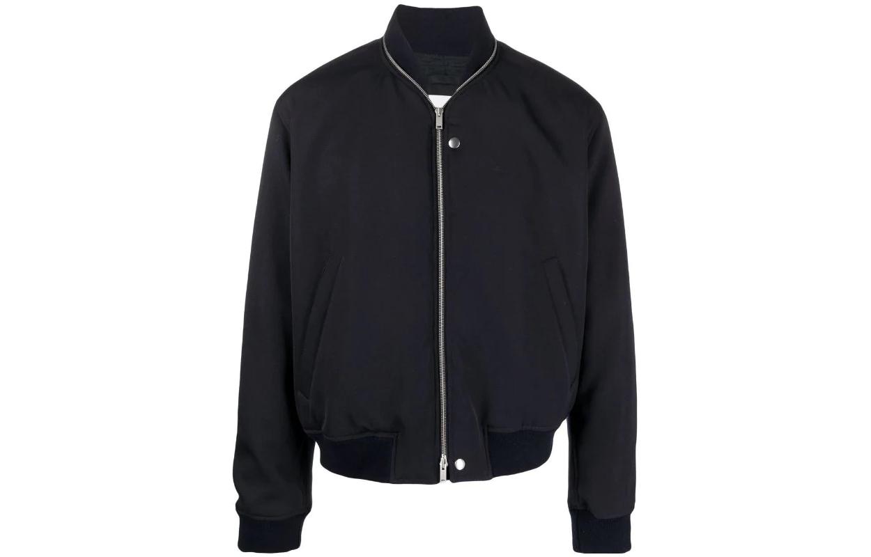 JIL SANDER Solid Color Zip-Up Stand Collar Jacket J23BN0004J40002401