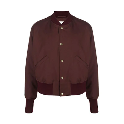 JIL SANDER Solid Single-Breasted Long Sleeve Jacket - Deep Red J21BN0032J70001209