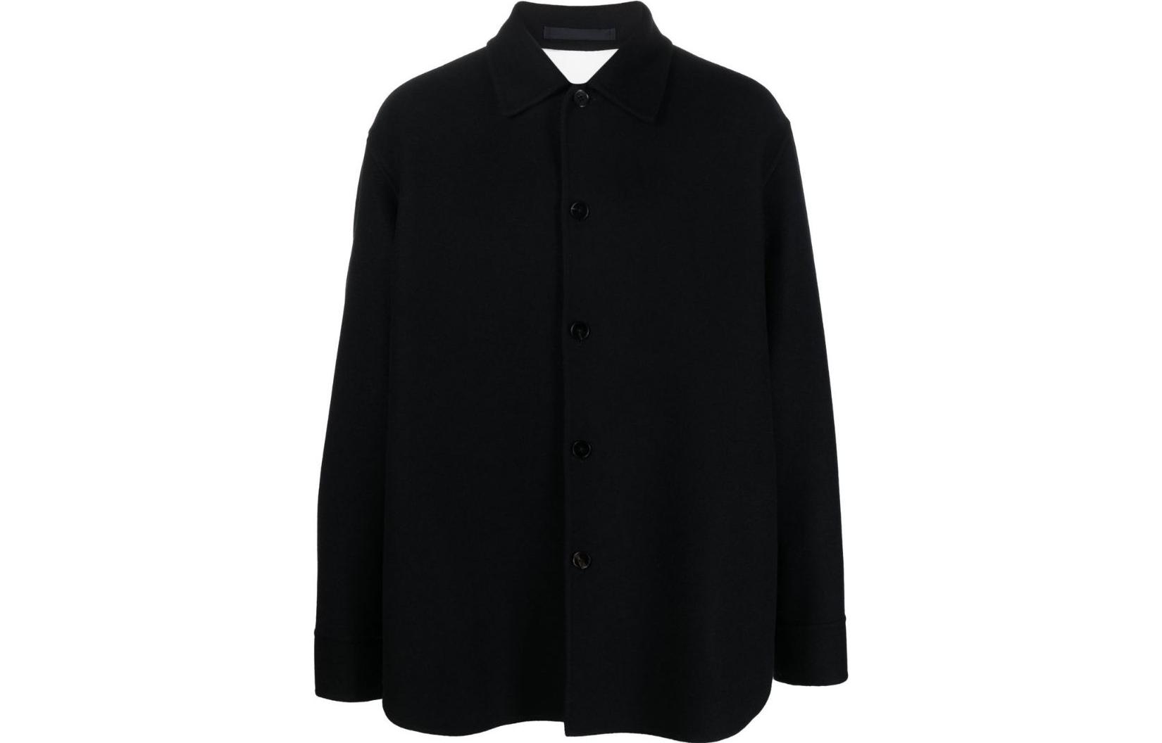 Jil Sander Solid Slim Fit Single-Breasted Long Sleeve Jacket J23BN0006J35002401