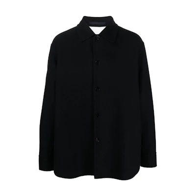Jil Sander Solid Slim Fit Single-Breasted Long Sleeve Jacket J23BN0006J35002401