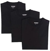 JIL SANDER SS21 Black Crewneck T-Shirt Set - 3-Pack Short Sleeve Tees JPUT706530MT248808001 JIL SANDER SS21 Black Crewneck T-Shirt Set - 3-Pack Short Sleeve Tees JPUT706530MT248808001