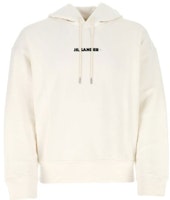 Jil Sander SS21 Ivory Hoodie with Letter Print. JPUS707533-MS248608-102 Jil Sander SS21 Ivory Hoodie with Letter Print. JPUS707533-MS248608-102