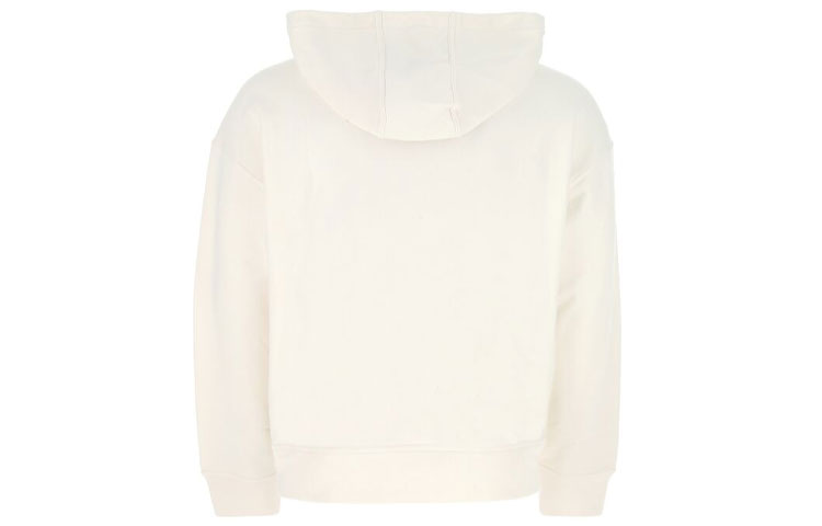 Lookbook 吉尔·桑德 2021春夏象牙色字母印花连帽衫. JPUS707533-MS248608-102