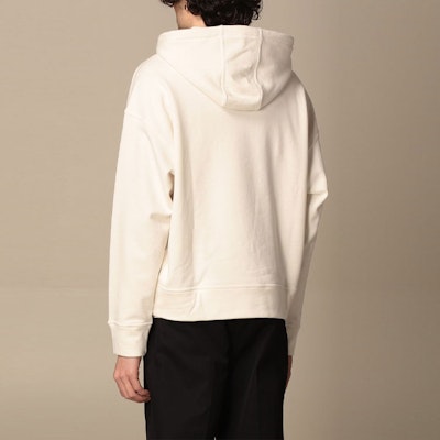 Jil Sander SS21 Ivory Hoodie with Letter Print. JPUS707533-MS248608-102 Purchase Jil Sander SS21 Ivory Hoodie with Letter Print. JPUS707533-MS248608-102