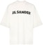 Buy JIL SANDER SS21 白色标志印花圆领T恤 JSMP707020-MP248508-100