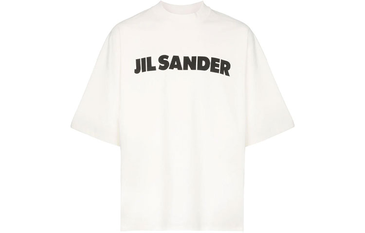 Order JIL SANDER SS21 白色标志印花圆领T恤 JSMP707020-MP248508-100