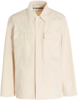 Order 吉爾桑德 SS22 米色純色領襯衫式外套. JSMU400121MU241300278