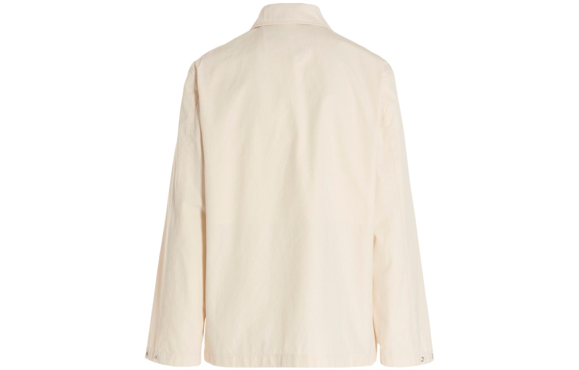 Lookbook Jil Sander SS22  Beige Solid Collar Shirt-Style Jacket. JSMU400121MU241300278