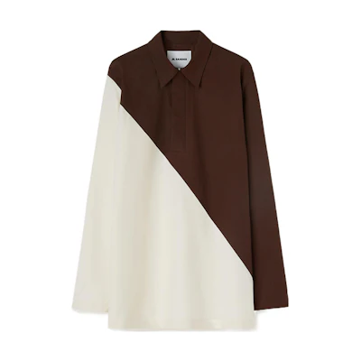 JIL SANDER SS22 Colorblock Long Sleeve Shirt Multicolor. JSMU601631-MU243400A-208
