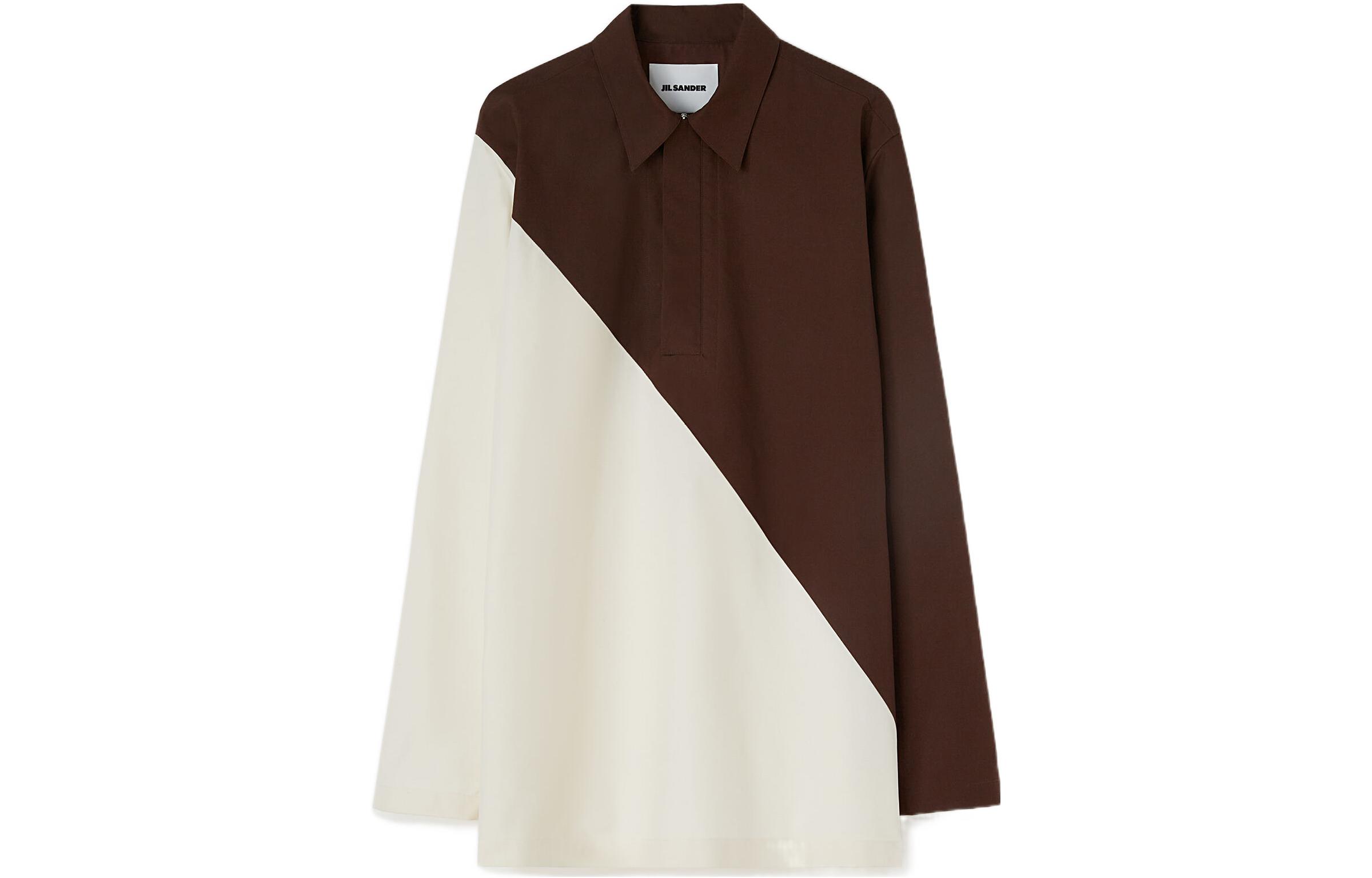Order JIL SANDER SS22  Colorblock Long Sleeve Shirt Multicolor. JSMU601631-MU243400A-208