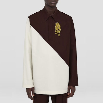 JIL SANDER SS22 Colorblock Long Sleeve Shirt Multicolor. JSMU601631-MU243400A-208 Sizing JIL SANDER SS22 Colorblock Long Sleeve Shirt Multicolor. JSMU601631-MU243400A-208