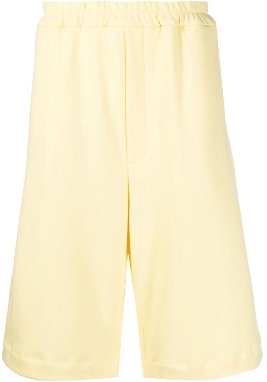 jil-sander-ss-22-yellow-solid-color-elastic-waist-knee-length-shorts-jpuu-707529-mu-248608-742