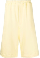 Jil Sander SS22 Yellow Solid Color Elastic Waist Knee-Length Shorts JPUU707529MU248608-742 Jil Sander SS22 Yellow Solid Color Elastic Waist Knee-Length Shorts JPUU707529MU248608-742