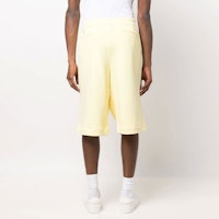 질 샌더 SS22 옐로우 솔리드 컬러 엘라스틱 웨이스트 니렝스 쇼츠 JPUU707529MU248608-742 Shop 질 샌더 SS22 옐로우 솔리드 컬러 엘라스틱 웨이스트 니렝스 쇼츠 JPUU707529MU248608-742