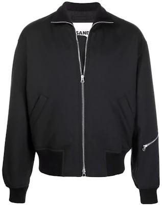 JIL SANDER SS22 Jaket Bomber Zip-Up Hitam Lelaki JSMU420101MU440300 Buy JIL SANDER SS22 Jaket Bomber Zip-Up Hitam Lelaki JSMU420101MU440300