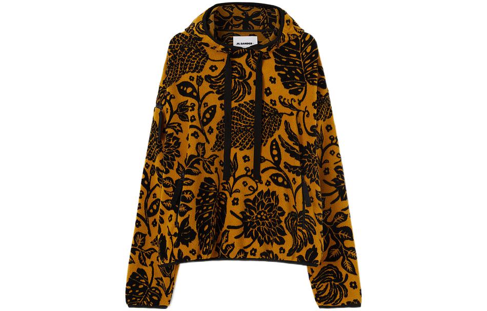 Jil Sander SS22 Colorblock Printed Hoodie Yellow () JPUU707509-MU258268-808