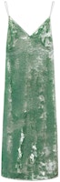 Jil Sander SS22 Green Sleeveless Velvet Maxi Dress J02CT0005-J65007-334 Jil Sander SS22 Green Sleeveless Velvet Maxi Dress J02CT0005-J65007-334