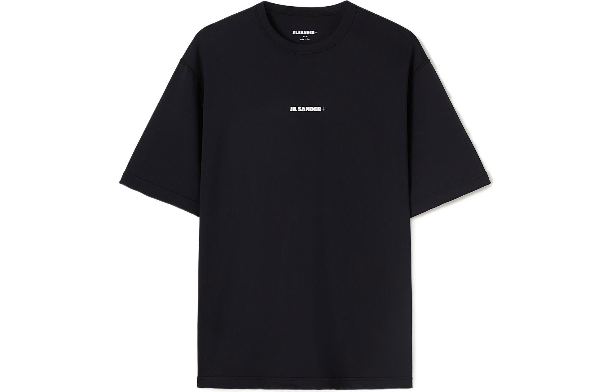 Order JIL SANDER SS22 标志黑色圆领短袖T恤 JPUU783506-MU458208-001