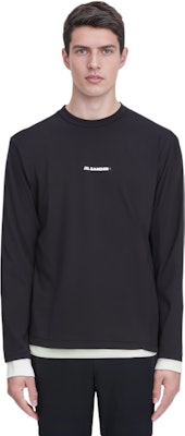 JIL SANDER SS22 Logo Graphic Crewneck Long Sleeve T-Shirt Men Black JPUU783505MU458208001 Shop JIL SANDER SS22 Logo Graphic Crewneck Long Sleeve T-Shirt Men Black JPUU783505MU458208001