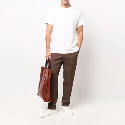 질 샌더 SS22 로고 화이트 기본 티셔츠 3팩 JPUU706530-MU248808-100 Lookbook 질 샌더 SS22 로고 화이트 기본 티셔츠 3팩 JPUU706530-MU248808-100