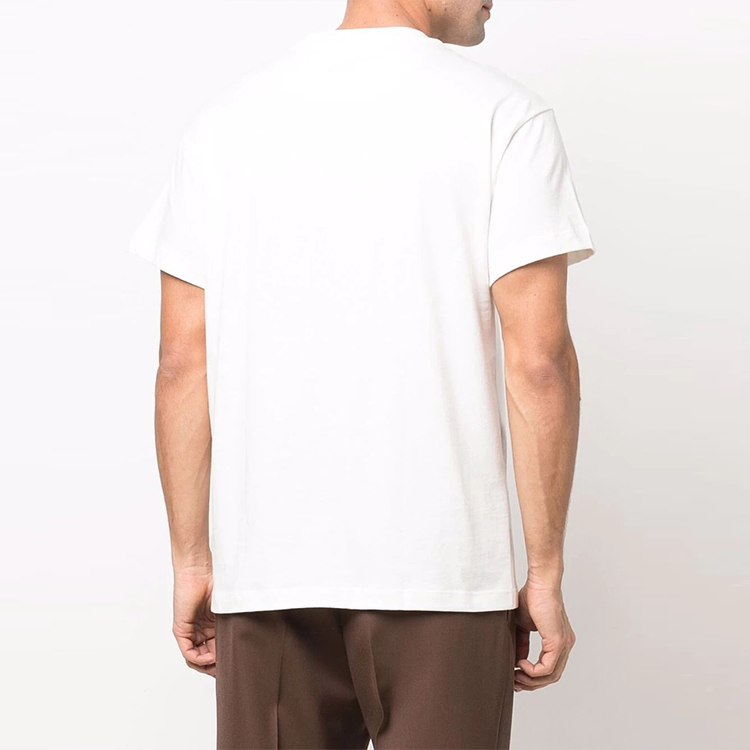 Shop 吉尔桑达 SS22 白色简约标志T恤 三件装 JPUU706530-MU248808-100