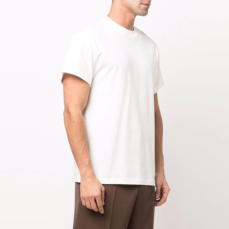 Purchase 吉尔桑达 SS22 白色简约标志T恤 三件装 JPUU706530-MU248808-100