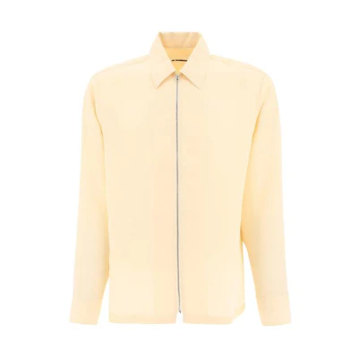 JIL SANDER SS22 Minimalist Beige Jacket for Men JSMU601034-MU391900-012
