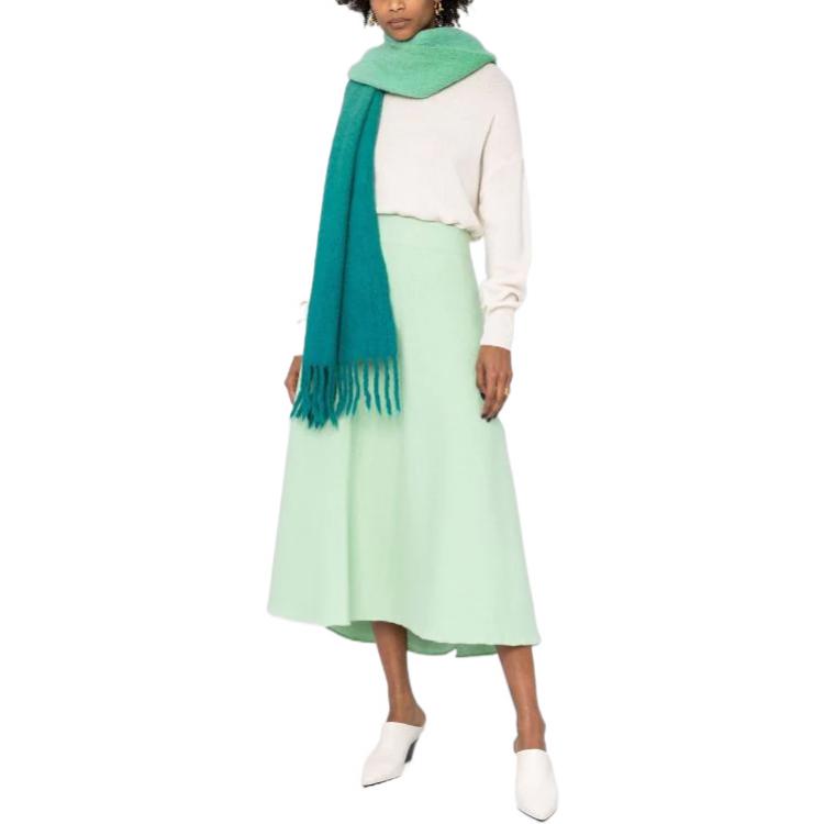 Lookbook JIL SANDER SS22 Solid A-Line Midi Skirt Green J02MA0024J14506