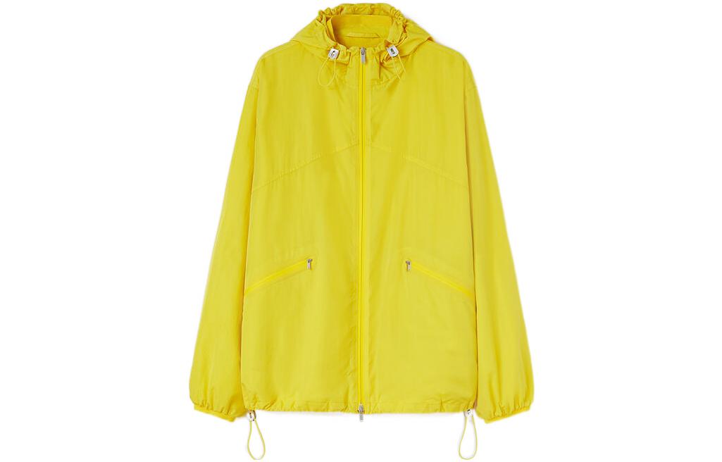 Jil Sander SS22 Solid Color Drawstring Hooded Jacket Yellow JPUU420259-MU461400A-724