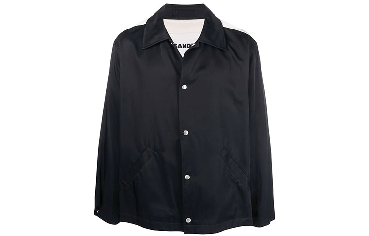 JIL SANDER SS22 Tiger Print Colorblock Jacket Black JSYU420114-MU43030-0D1