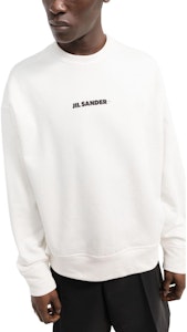 질 샌더 SS22 화이트 로고 프린트 크루넥 긴팔 스웻셔츠. J47GU0001J45050102 Shop 질 샌더 SS22 화이트 로고 프린트 크루넥 긴팔 스웻셔츠. J47GU0001J45050102