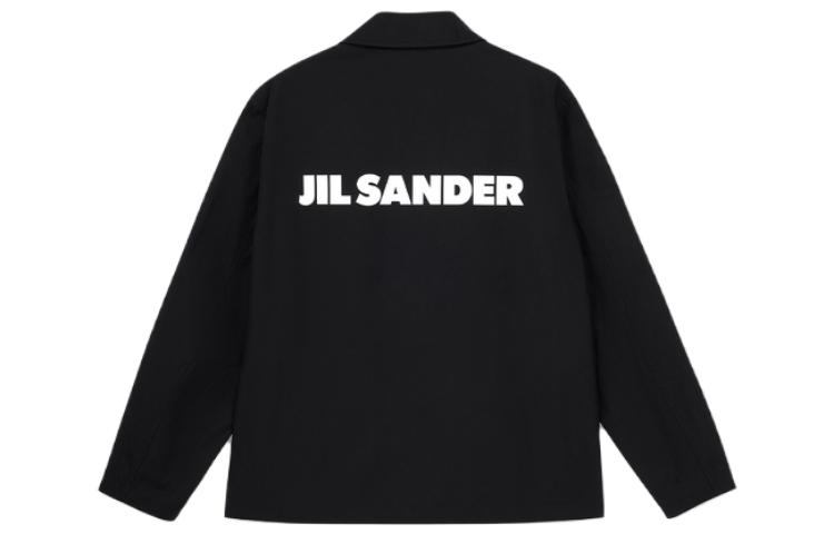 Order JIL SANDER SS23  Black Long Sleeve Jacket with Back Logo Print. J23BN0003-J45071-001