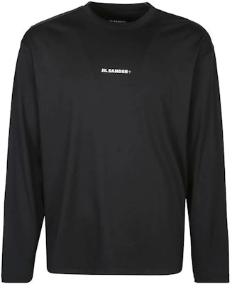 JIL SANDER SS23 Black Long Sleeve T-Shirt with Letter Print. J47GC0022J20033001 Order JIL SANDER SS23 Black Long Sleeve T-Shirt with Letter Print. J47GC0022J20033001