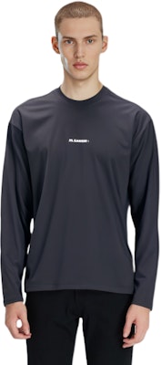 JIL SANDER SS23 Black Long Sleeve T-Shirt with Letter Print. J47GC0022J20033001 Lookbook JIL SANDER SS23 Black Long Sleeve T-Shirt with Letter Print. J47GC0022J20033001