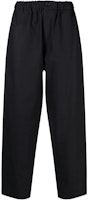 JIL SANDER SS23 Black Solid Straight-Leg Ankle Pants J47KA0016-J45039-401 JIL SANDER SS23 Black Solid Straight-Leg Ankle Pants J47KA0016-J45039-401