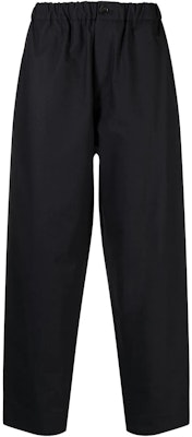 JIL SANDER SS23 Black Solid Straight-Leg Ankle Pants J47KA0016-J45039-401 Order JIL SANDER SS23 Black Solid Straight-Leg Ankle Pants J47KA0016-J45039-401