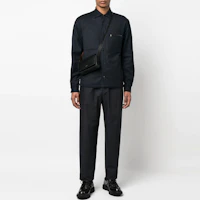 Lookbook JIL SANDER SS23 黑色純色直筒九分褲 J47KA0016-J45039-401