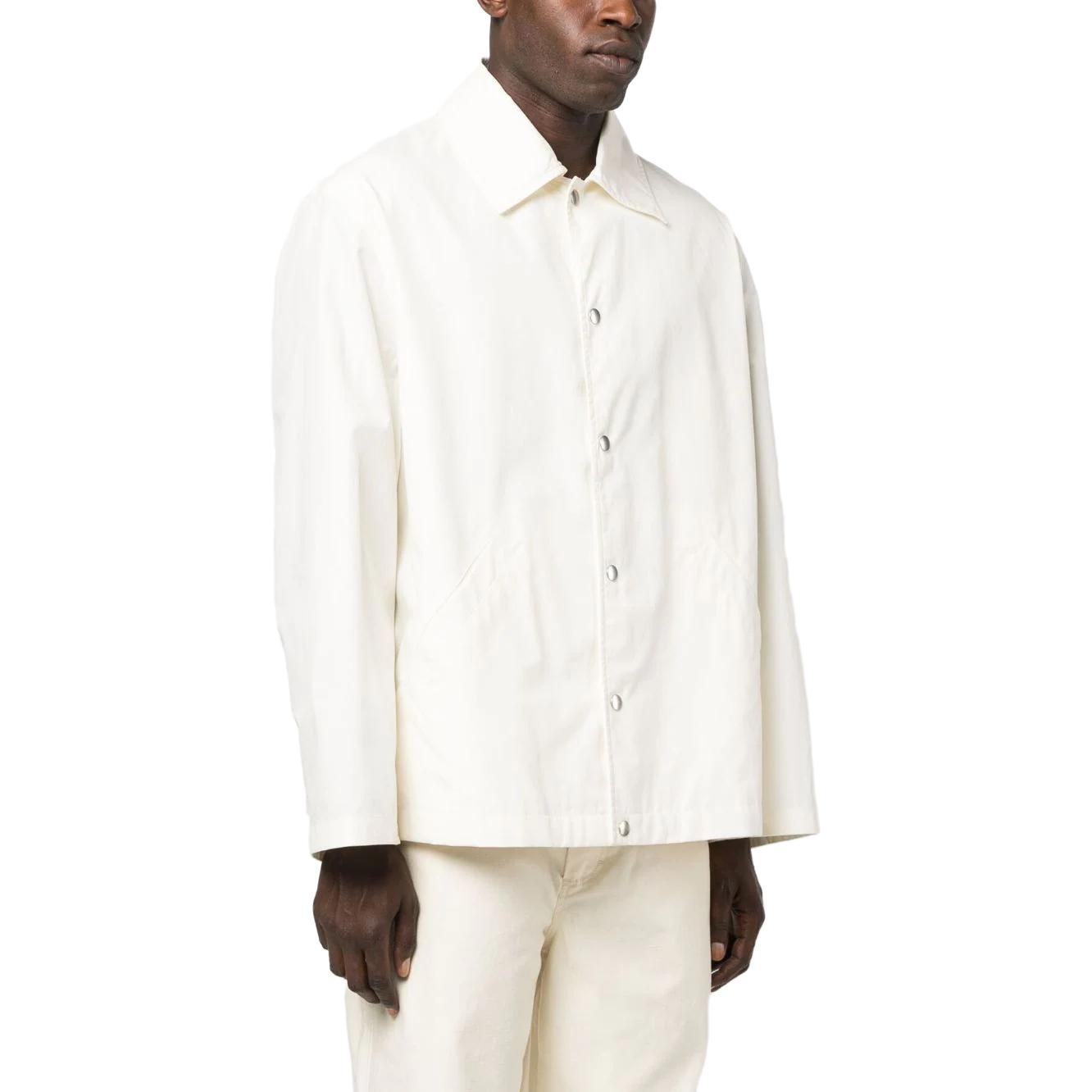 Purchase Jil Sander SS23 骨白背面Logo印花襯衫外套。 J23BN0003-J45071-103